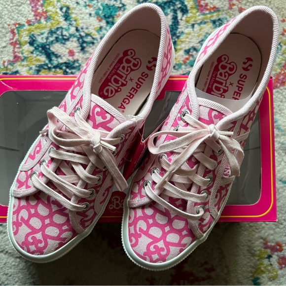 Superga Barbie Movie Demin Print Sneakers